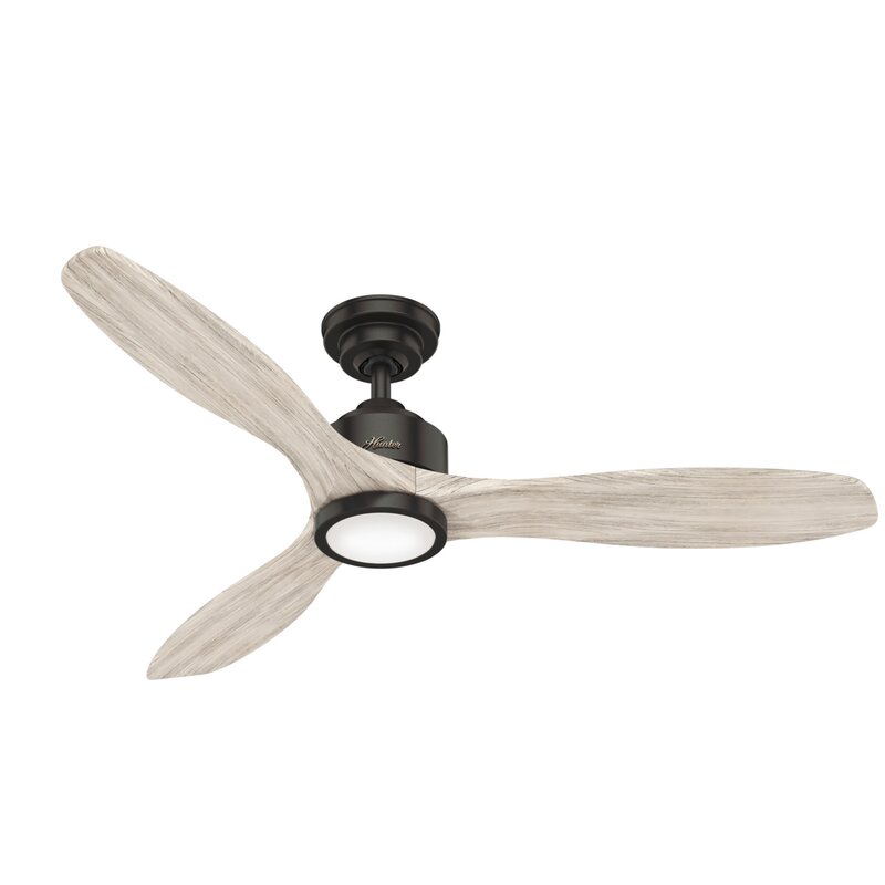 Hunter Fan 52" Melbourne 3 - Blade LED Standard Ceiling Fan with Remote